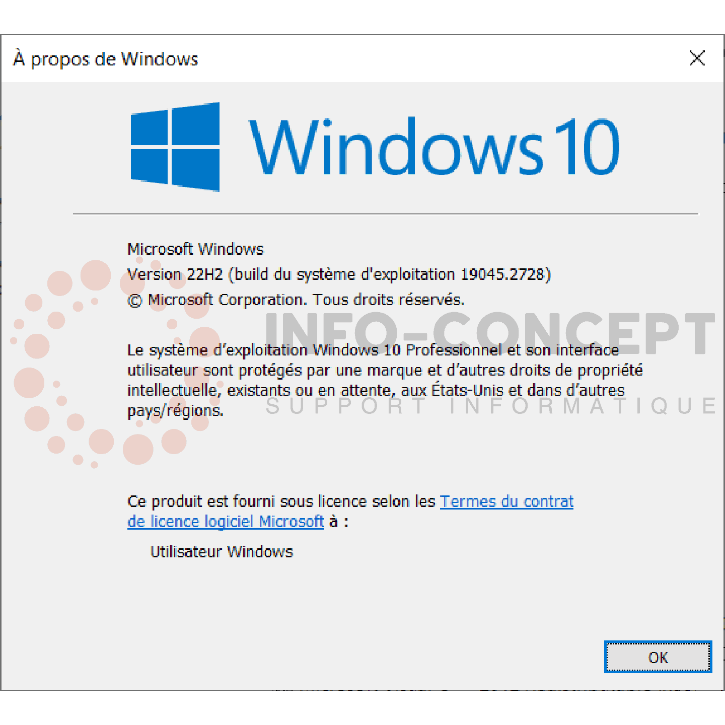 Version de Windows - Info-Concept